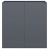 vidaXL Vaso/floreira 80x40x80 cm a&ccedil;o laminado a frio antracite