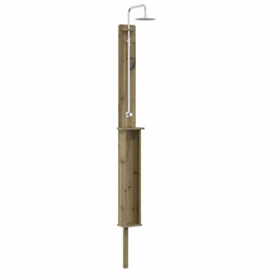 vidaXL Chuveiro Externo 246 cm Natural