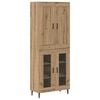 vidaXL Buff&ecirc; 2 pcs Carvalho Artesanal 69,5 x 34 x 180 cm