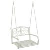 vidaXL Banco de Balan&ccedil;o A&ccedil;o 71,5 x 59 x 55 cm Branco Antigo