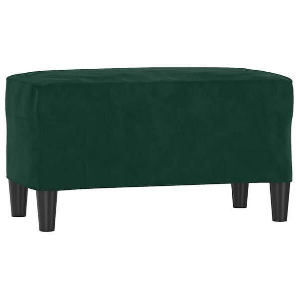 vidaXL Banco 70x35x41 cm veludo verde-escuro