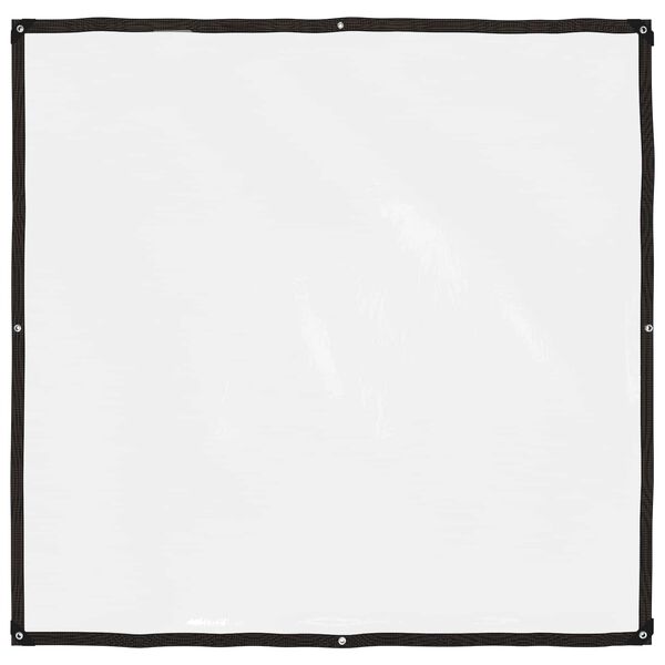 vidaXL Lona com Olhais Transparente 2 x 2 m Polietileno