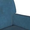 vidaXL Banco Chesterfield Azul 112 x 65.5 x 75 cm Veludo