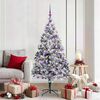 vidaXL &Aacute;rvore de Natal Artificial Branco 180 cm PVC, A&ccedil;o e Pl&aacute;stico
