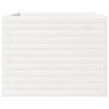 vidaXL Vaso/floreira de jardim 60x60x46 cm pinho maci&ccedil;o branco