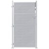 vidaXL Portão de Jardim Prateado 96 x 200 cm Aço inoxidável