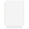 vidaXL Mesas de cabeceira c/ luzes LED 2 pcs derivados madeira branco