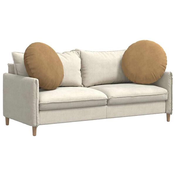 vidaXL Almofadas de Assento 2 pcs Castanho &Oslash; 40 x 13 cm Veludo