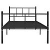 vidaXL Estrutura de cama 90x200 cm metal preto