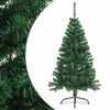 vidaXL Meia &aacute;rvore de Natal artificial com suporte 150 cm PVC verde