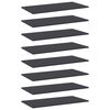 vidaXL Prateleiras para estante 8 pcs 80x40x1,5cm contraplacado cinza