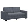 vidaXL Sof&aacute; de 2 lugares cinza escuro 180x78x84 cm em veludo