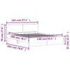 vidaXL Estrutura de cama com cabeceira 140x200 cm branco