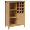 vidaXL Arm&aacute;rio de Vinho HILL Marrom mel 79,5 x 40 x 107,5 cm
