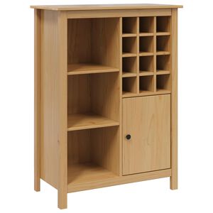 vidaXL Arm&aacute;rio de Vinho HILL Marrom mel 79,5 x 40 x 107,5 cm