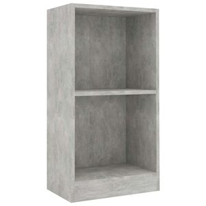 vidaXL Estante 40x24x75 cm derivados de madeira cinzento cimento