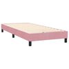 vidaXL Cama com molas/colch&atilde;o 100x220 cm veludo Rosa