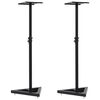vidaXL Suportes de colunas monitores de est&uacute;dio 2 pcs a&ccedil;o preto