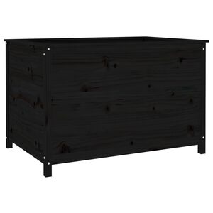 vidaXL Canteiro elevado de jardim 119,5x82,5x78 cm pinho maci&ccedil;o preto