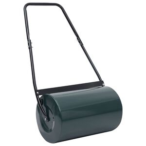 vidaXL Rolo para relvado 63 cm 50 L verde e preto