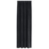vidaXL Cortinas opacas 2 pcs Preto 140 x 245 cm Veludo