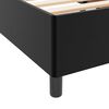 vidaXL Estrutura da Cama com colch&atilde;o Preto 200 x 200 cm tecido