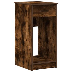 vidaXL Suporte torre computador com gaveta 35x45x77 cm carvalho fumado