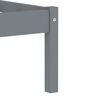 vidaXL Estrutura de cama c/ 2 gavetas 100x200 cm pinho maci&ccedil;o cinzento