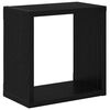 vidaXL Prateleiras de Parede 2 pcs Carvalho Preto 26 x 15 x 26 cm