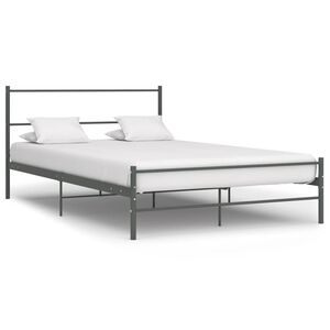 vidaXL Estrutura de cama 120x200 cm metal cinzento