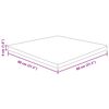 vidaXL Tampo mesa quadrado 80x80x4 cm carvalho tratado castanho-claro