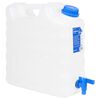 vidaXL Recipiente de &aacute;gua com torneira transparente 15 L pl&aacute;stico