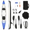 vidaXL Kayak insuflável 424x81x31 cm poliéster azul