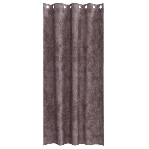 vidaXL Cortinas de Veludo 2 pcs Castanho 245 x 140 cm Veludo