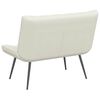 vidaXL Banco 110x74x84 cm veludo cor creme