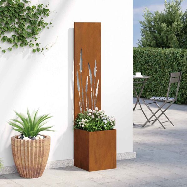 vidaXL Tela de Privacidade para Jardim Ferro Enferrujado 32 x 150 cm