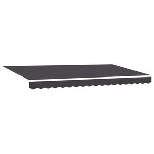 vidaXL Toldo retr&aacute;til Antracite 350 x 200 cm Poli&eacute;ster e Alum&iacute;nio