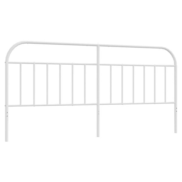 vidaXL Cabeceira de substitui&ccedil;&atilde;o 193 cm metal branco
