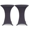 vidaXL Capa extens&iacute;vel para mesa 2 pcs 60 cm antracite