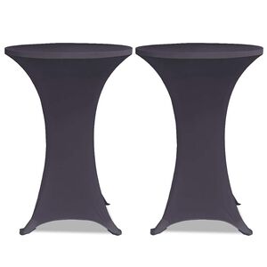 vidaXL Capa extens&iacute;vel para mesa 2 pcs 60 cm antracite