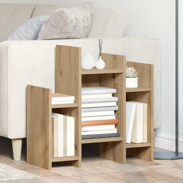 vidaXL Arm&aacute;rio lateral Carvalho Artesanal 60 x 26 x 60 cm