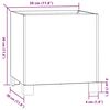 vidaXL Vaso/floreira com pernas 30x30x30 cm a&ccedil;o corten cor enferrujado