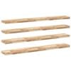 vidaXL Prateleira flutuante 4pcs 120x20x4cm ac&aacute;cia maci&ccedil;a n&atilde;o tratada