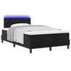 vidaXL Cama Box Spring LED com colch&atilde;o Preto 120 x 190 cm Veludo