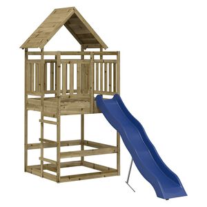 vidaXL Conjunto de brincar para exterior madeira de pinho impregnada