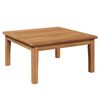 vidaXL Mesa de Jardim Castanho Madeira de teca maci&ccedil;a