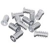vidaXL Parafuso 12 pcs Prateado M6 x 12 mm Ferro
