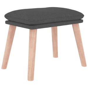 vidaXL Apoio de p&eacute;s 45x29,5x35 cm tecido cinzento-escuro