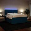 vidaXL Cama com molas/colch&atilde;o 180x200 cm veludo azul