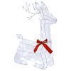 vidaXL Rena de Natal 3D LOVIISA 140 LED Branco frio 55 x 22 x 63 cm